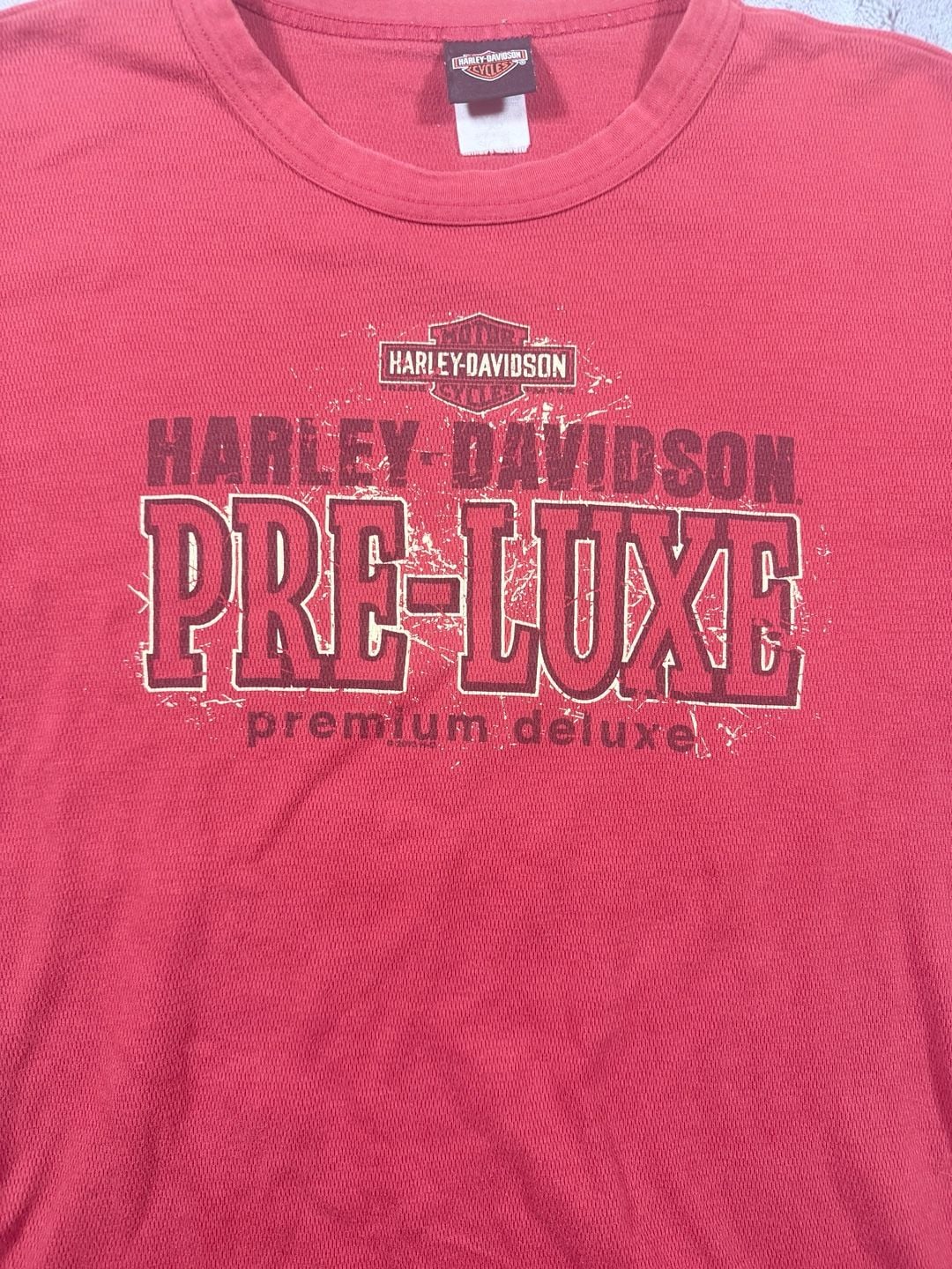 Harley Davidson Long Sleeve Thermal Shirt Red Mason City Iowa 5