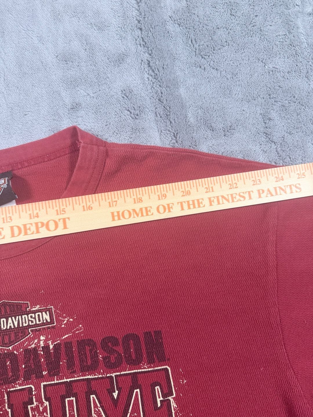 Harley Davidson Long Sleeve Thermal Shirt Red Mason City Iowa 7