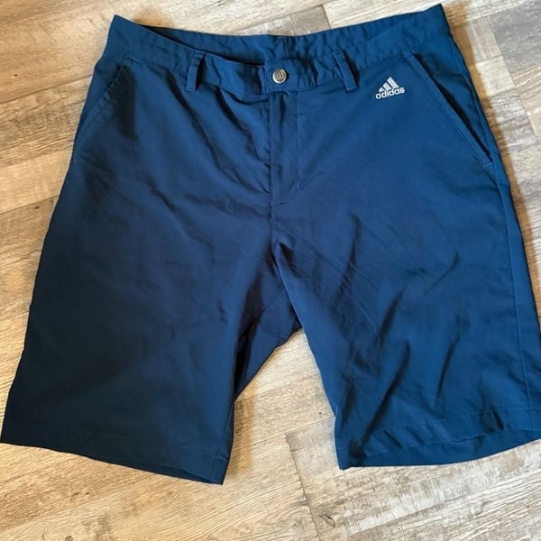 Adidas Golf Shorts Size 34 Blue 