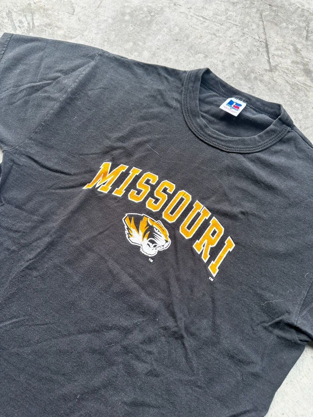 Russell Athletic Missouri Tigers T-Shirt Size S Black Mizzou Graphic 5