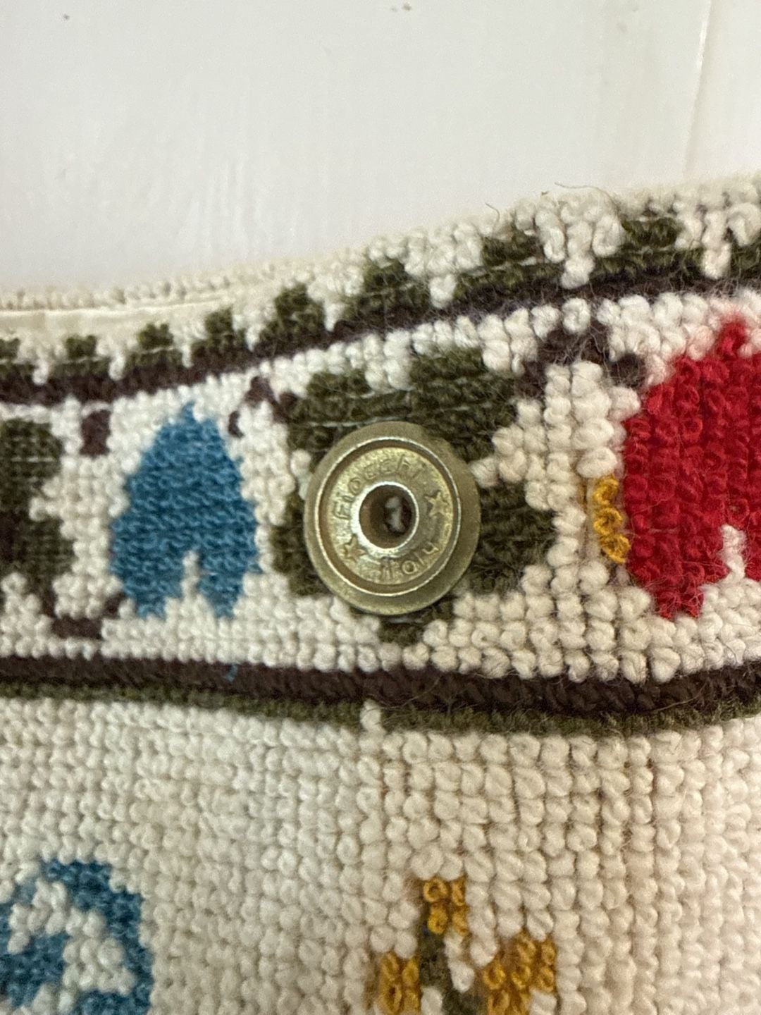 Vintage Tapestry Folk Art Cottagecore Cross Stitch Crossbody Bag Purse Fairycore 8