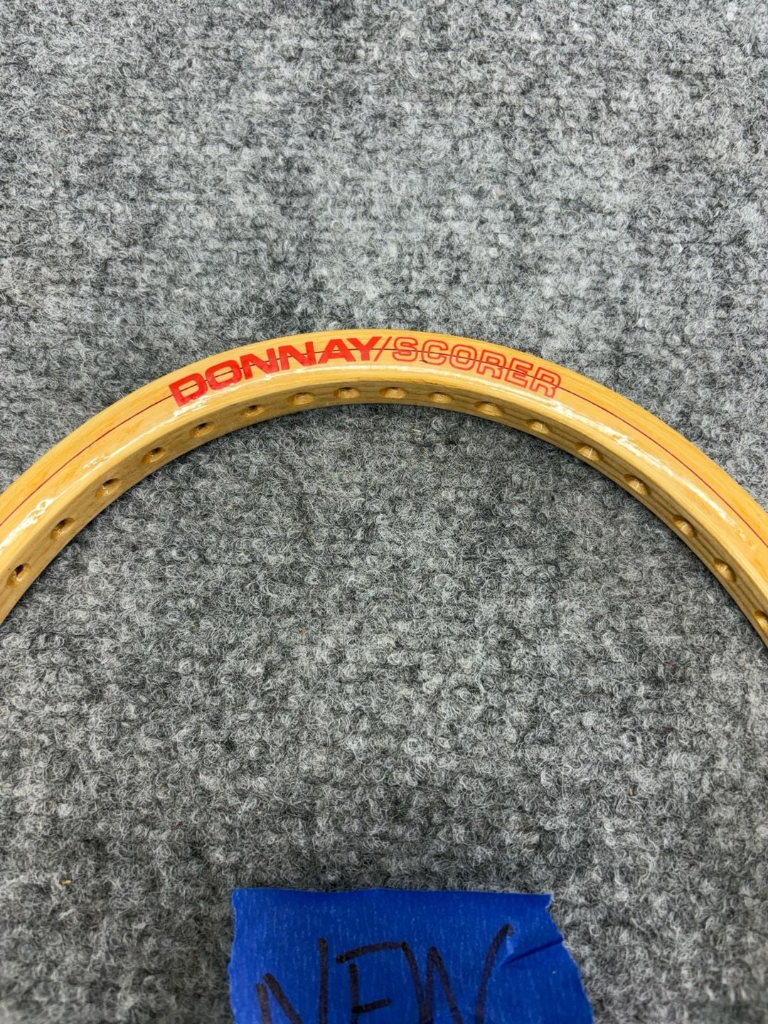 Donnay Scorer Size L/Medium 5 Wooden Tennis Racquet new old stock,never played 3