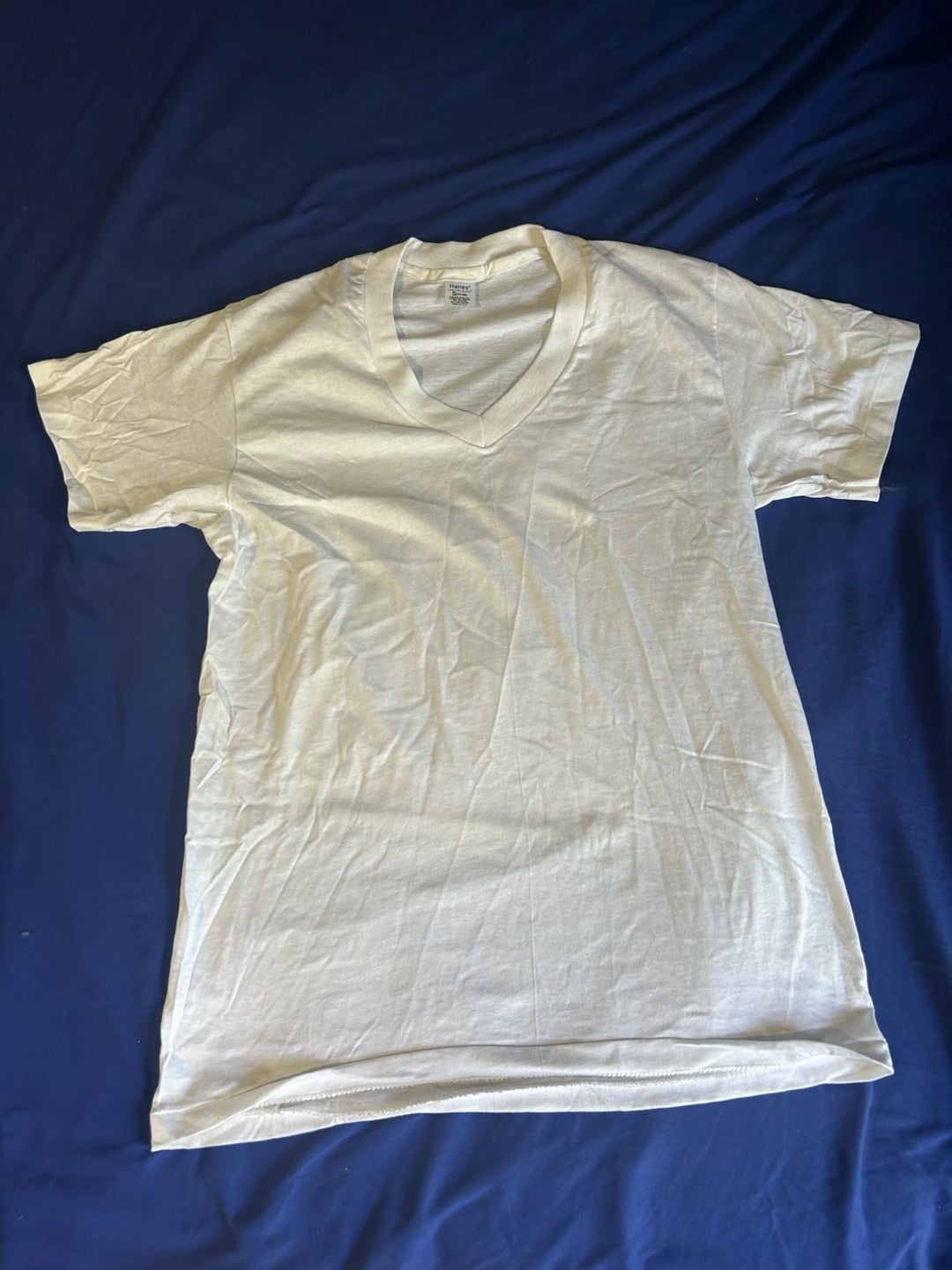 Vintage 80’s Hanes Comfort Blend T-Shirt Size S White 3