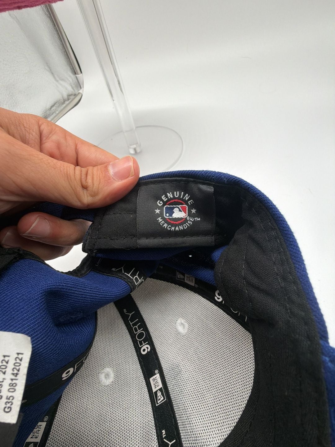 New Era Los Angeles Dodgers 9FORTY Youth Hat Blue White 8