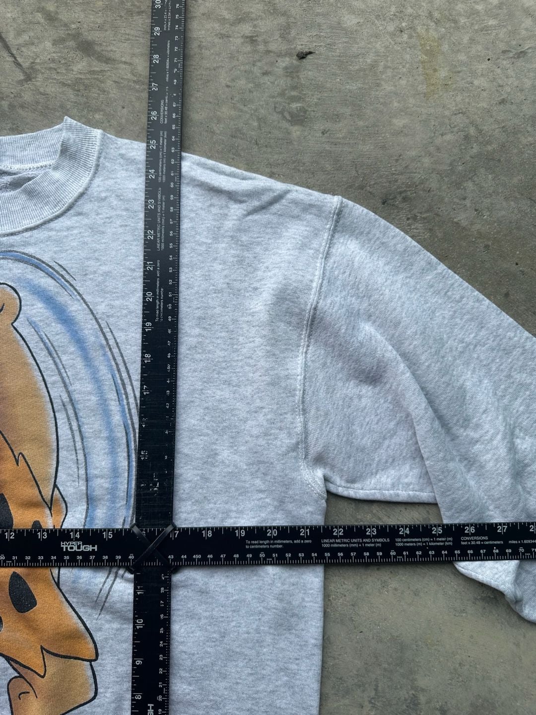 Fruit of the Loom Vintage The Flintstones Sweatshirt Size L Grey 8