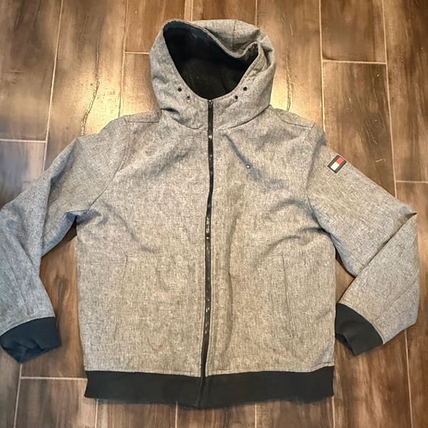 Tommy Hilfiger Softshell Hooded Jacket Gray