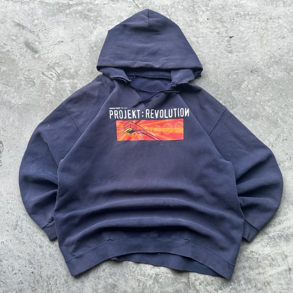 Linkin Park Projekt Revolution Tour Hoodie Dark Navy Concert Tee