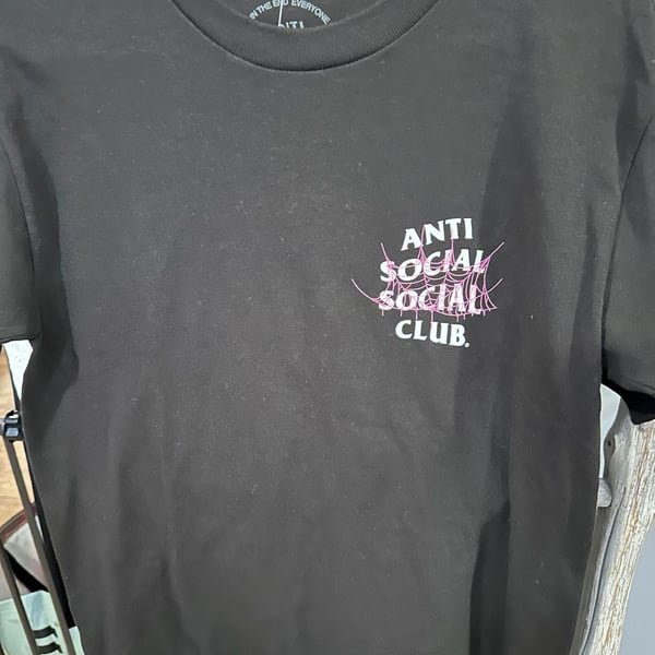 Anti Social Social Club Web Of Lies Tee Size S Black