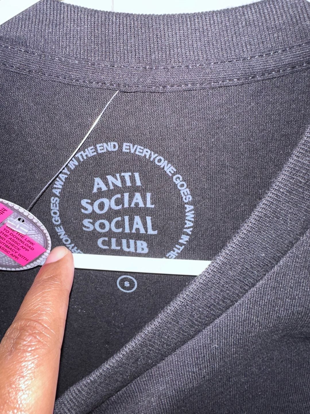 Anti Social Social Club Web Of Lies Tee Size S Black 3