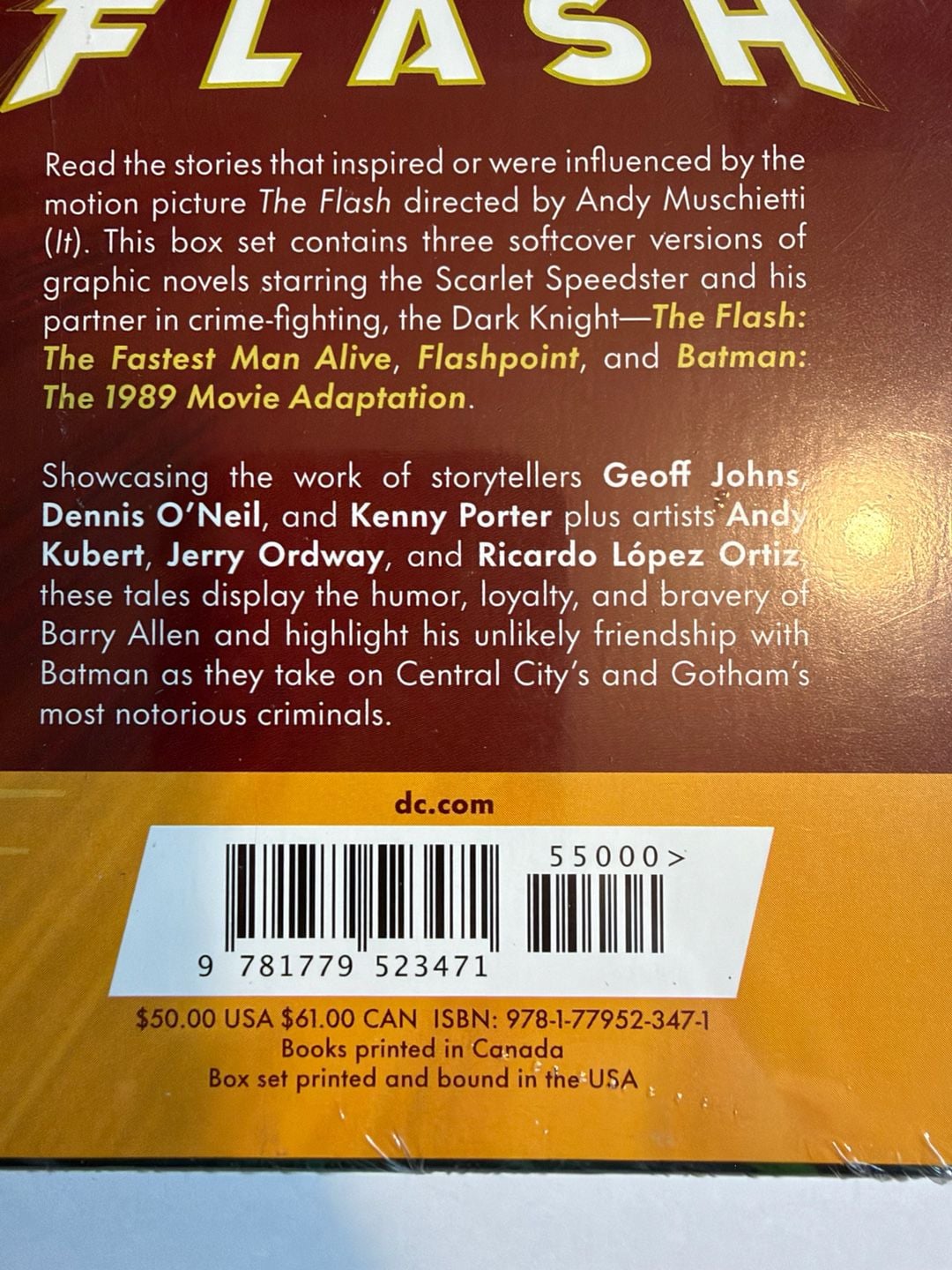 DC Comics The Flash The Fastest Man Alive Box Set Graphic Novels New 4