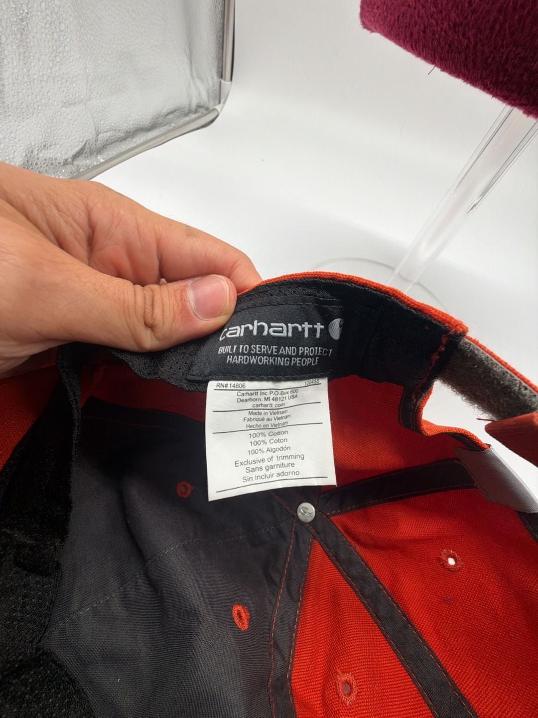 Carhartt Force Texas Canvas Patch Hat Orange 6