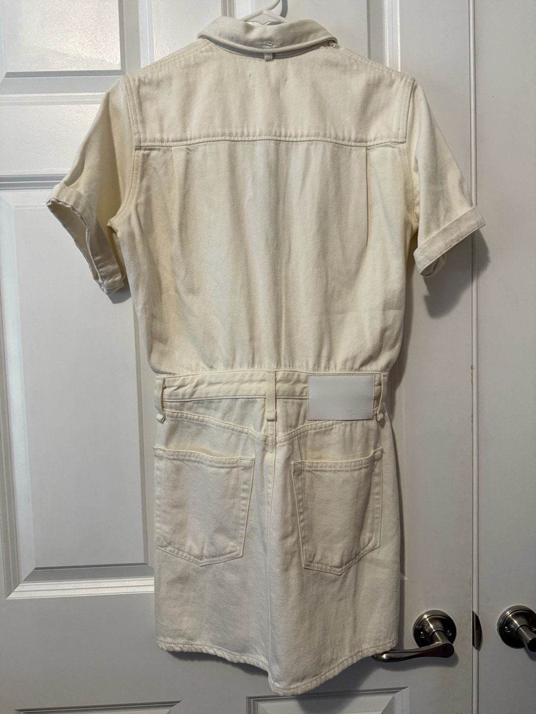 NWT Rag & Bone All In One Off White Denim Shirt Dress Size XS 8