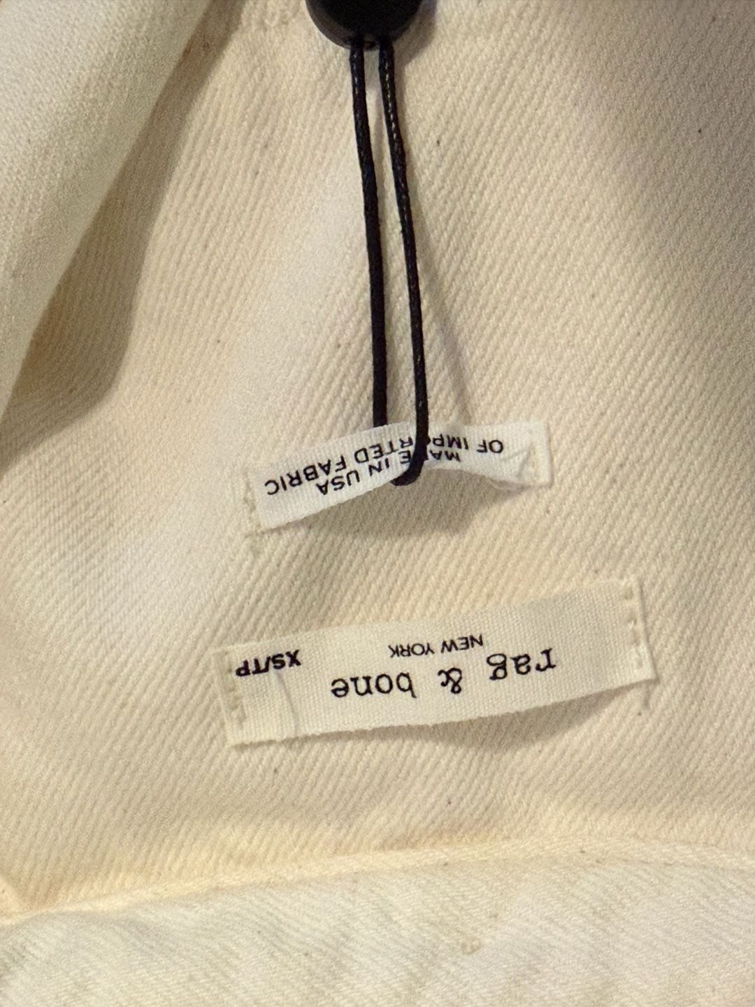 NWT Rag & Bone All In One Off White Denim Shirt Dress Size XS 13