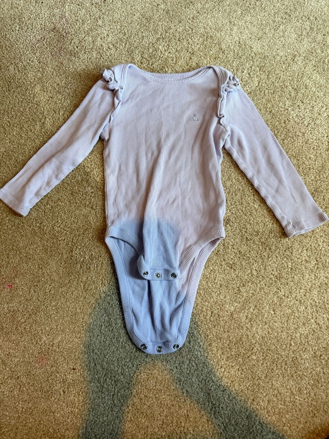 Baby Gap Outfit Set Size 18-24 Months Purple Ribbed Bodysuit & Pants 4