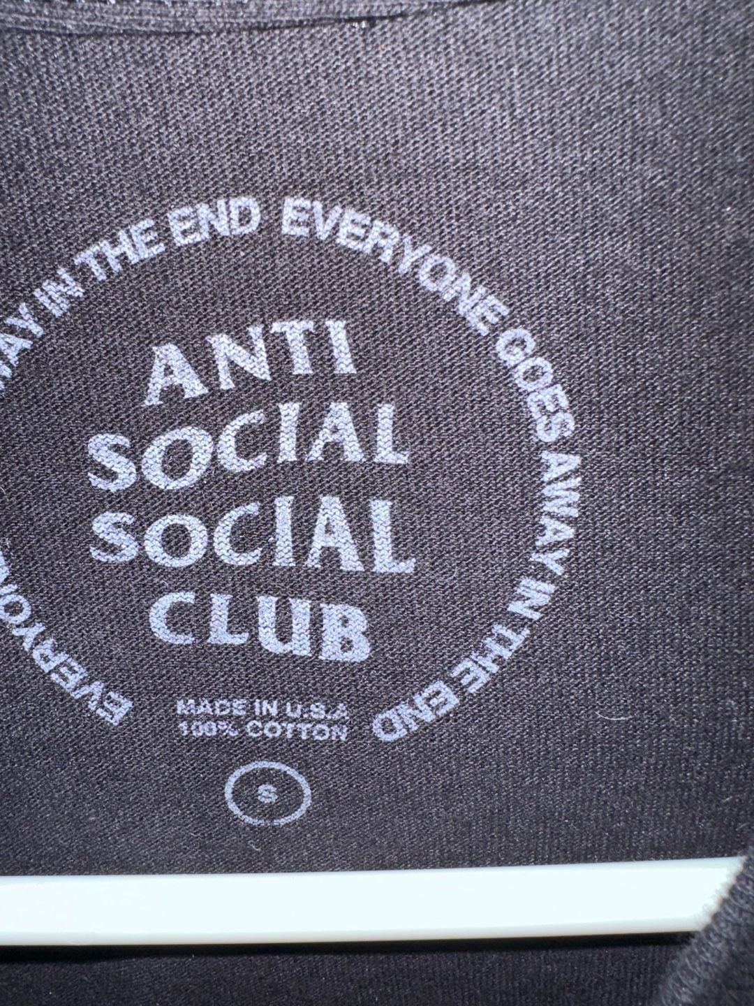 Anti Social Social Club X Fragment Precious Petals Size S Black Tee 2