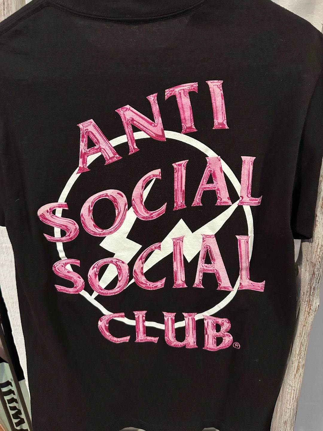 Anti Social Social Club X Fragment Precious Petals Size S Black Tee 3