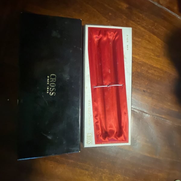 Cross Vintage Pen Box Case 12 KT Gold Filled