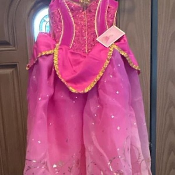 Disney Store Princess Designer Collection Aurora Costume Dress Pink
