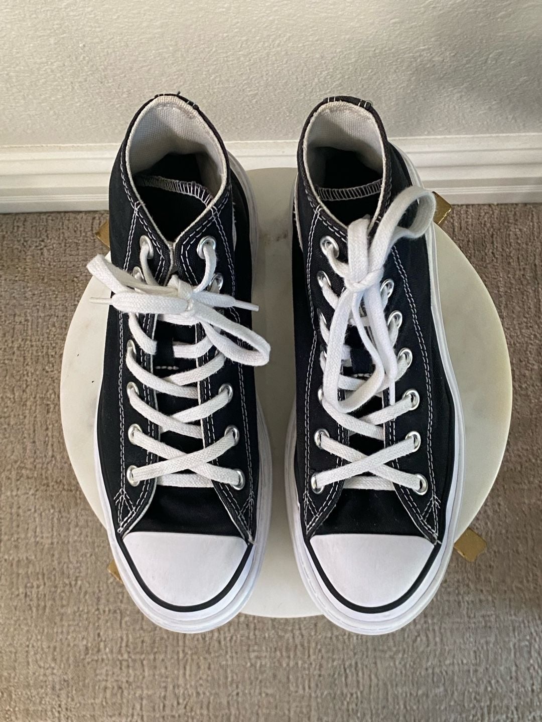 Converse Chuck Taylor All Star Lugged Heel Platform Black White 4
