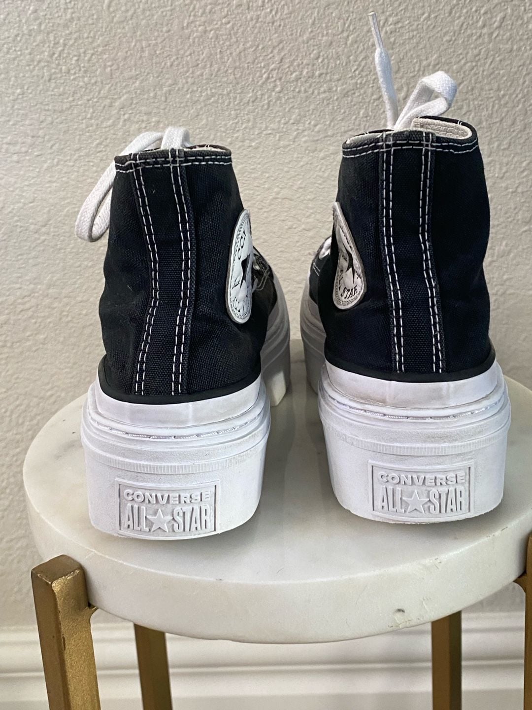 Converse Chuck Taylor All Star Lugged Heel Platform Black White 6