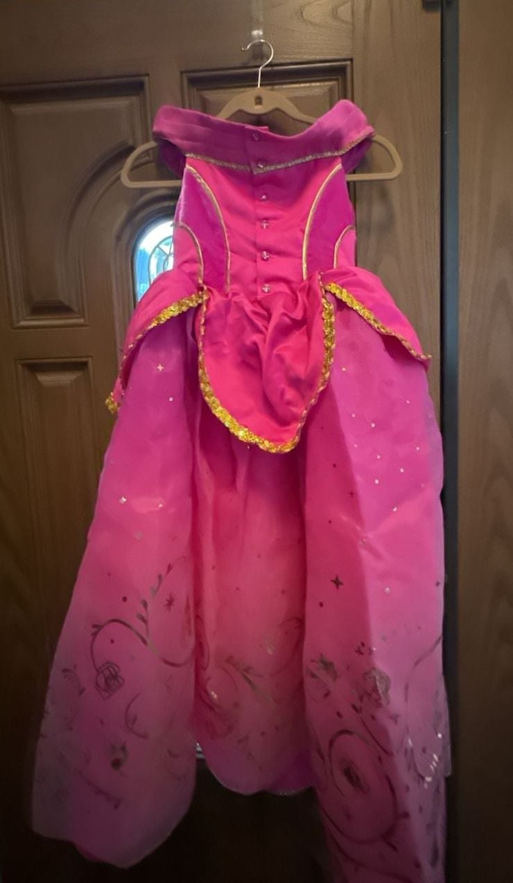 Disney Store Princess Designer Collection Aurora Costume Dress Pink 6