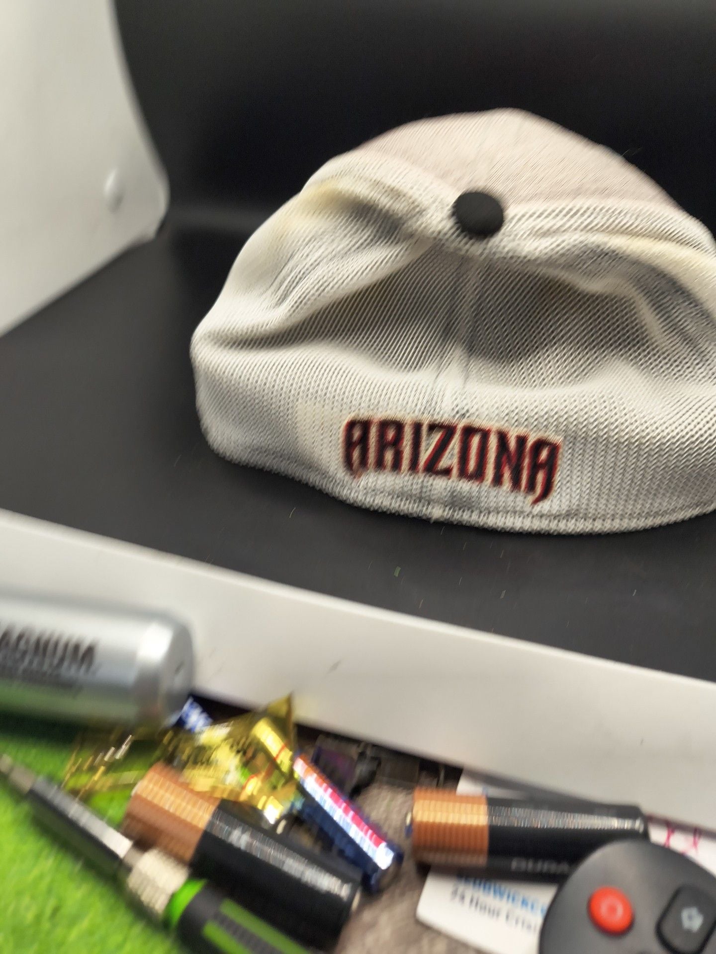 Men's Arizona Diamondbacks New Era Black Contest 9seventy Adjustable Trucker Hat 3