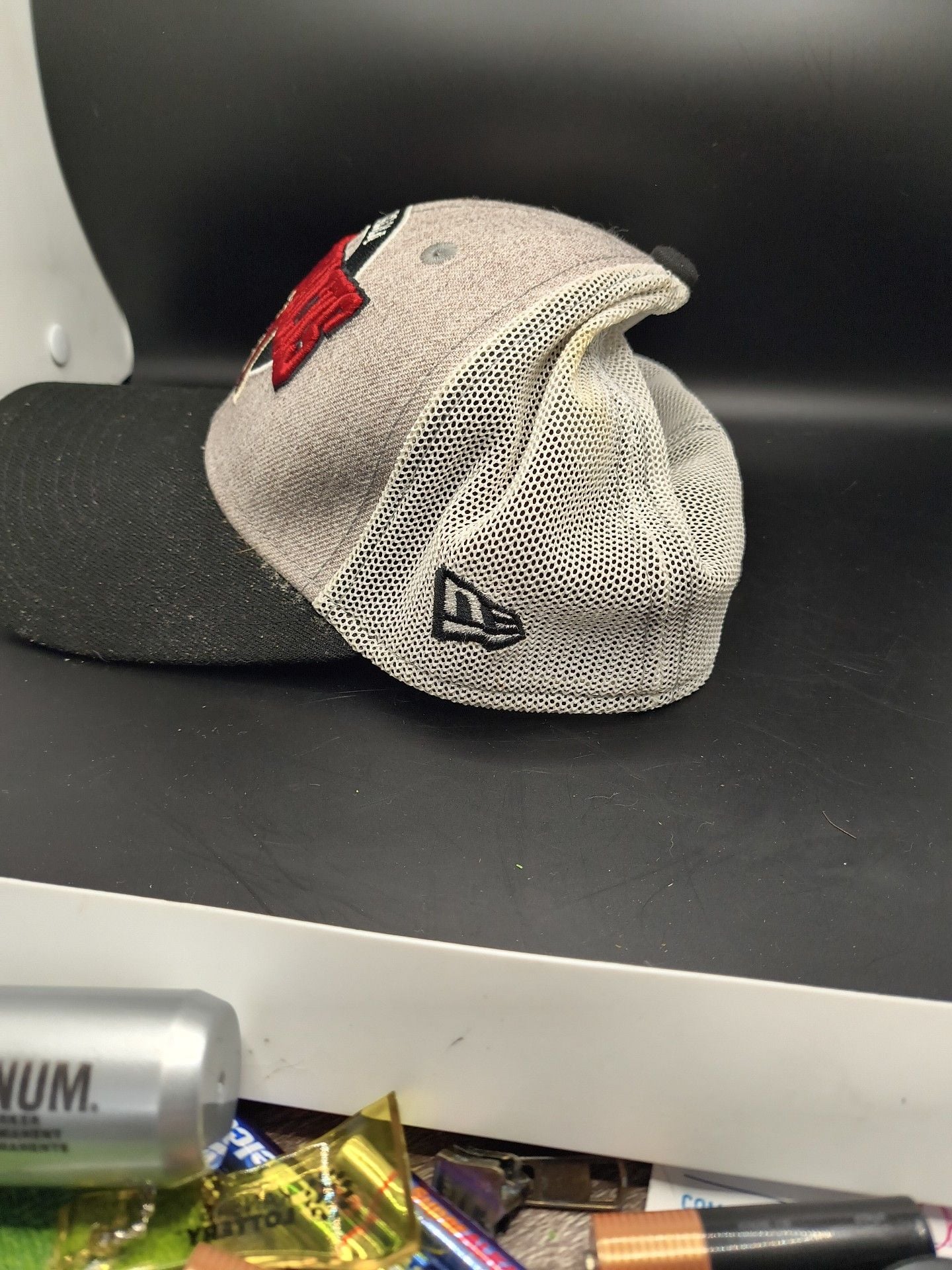 Men's Arizona Diamondbacks New Era Black Contest 9seventy Adjustable Trucker Hat 4
