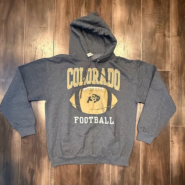 Colorado Buffaloes Football Hoodie Heather Gray