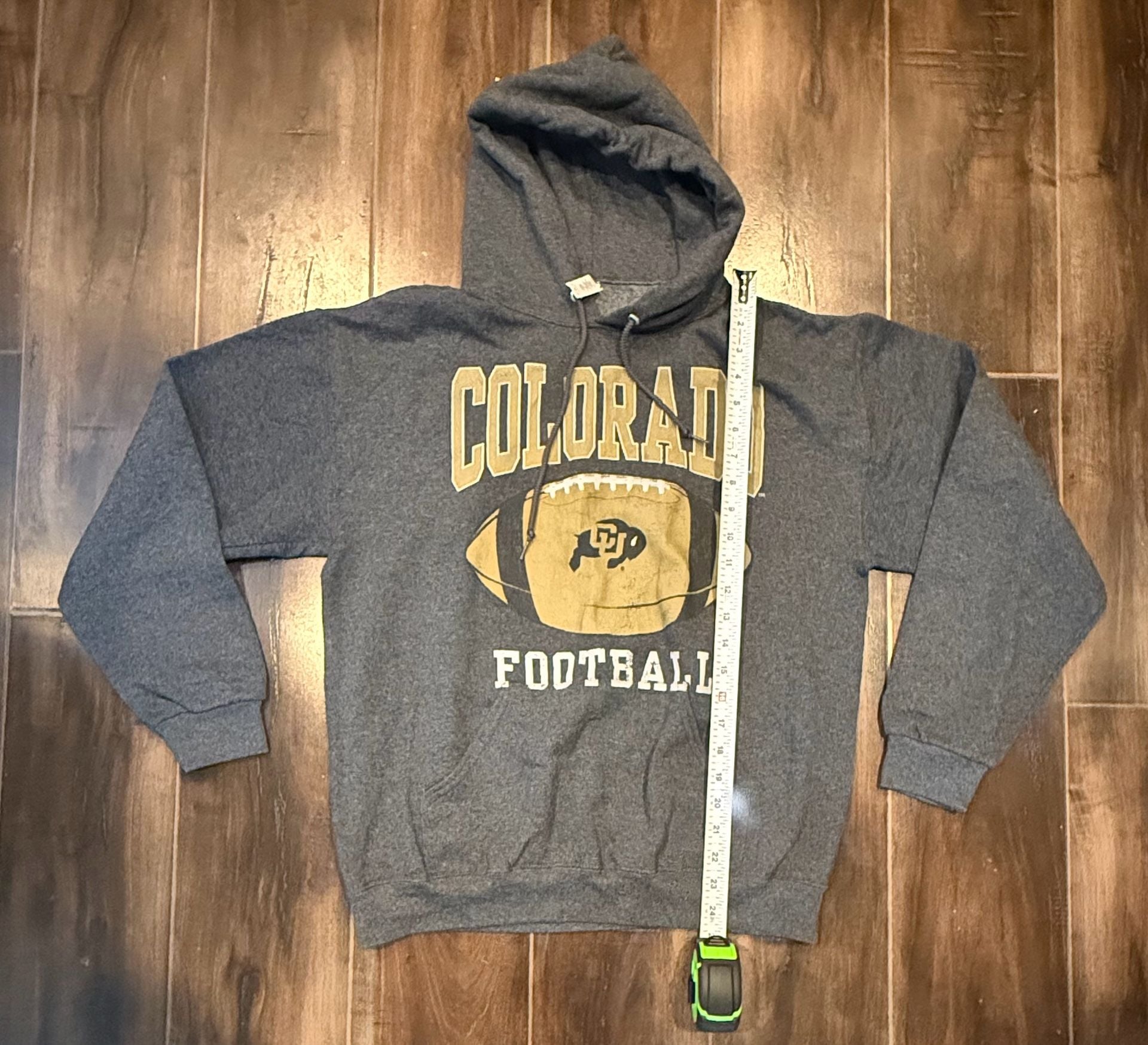 Colorado Buffaloes Football Hoodie Heather Gray 7