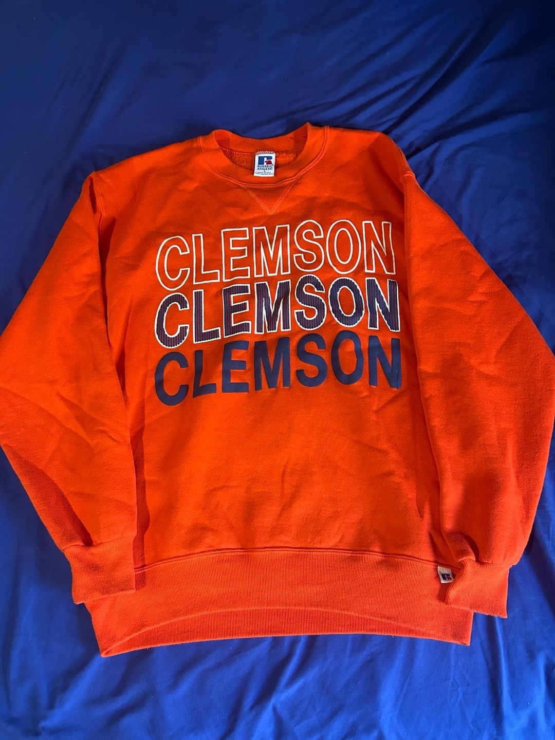 Vintage Russell Athletic Clemson Tigers Crewneck Sweatshirt Size XL 2