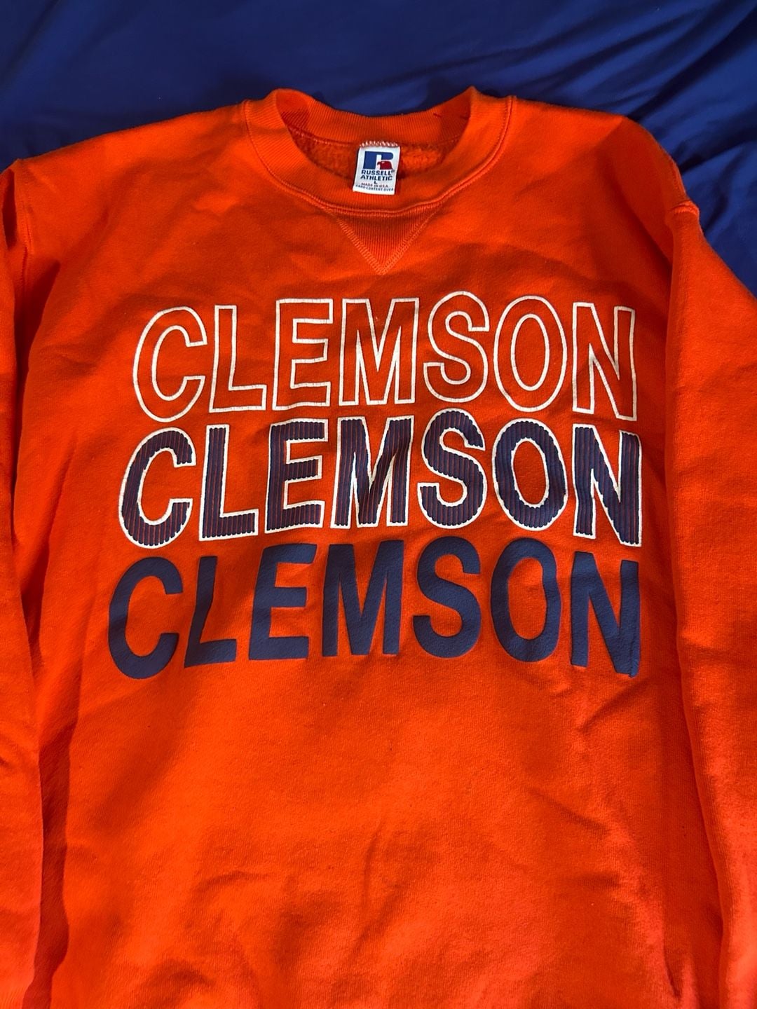 Vintage Russell Athletic Clemson Tigers Crewneck Sweatshirt Size XL 3