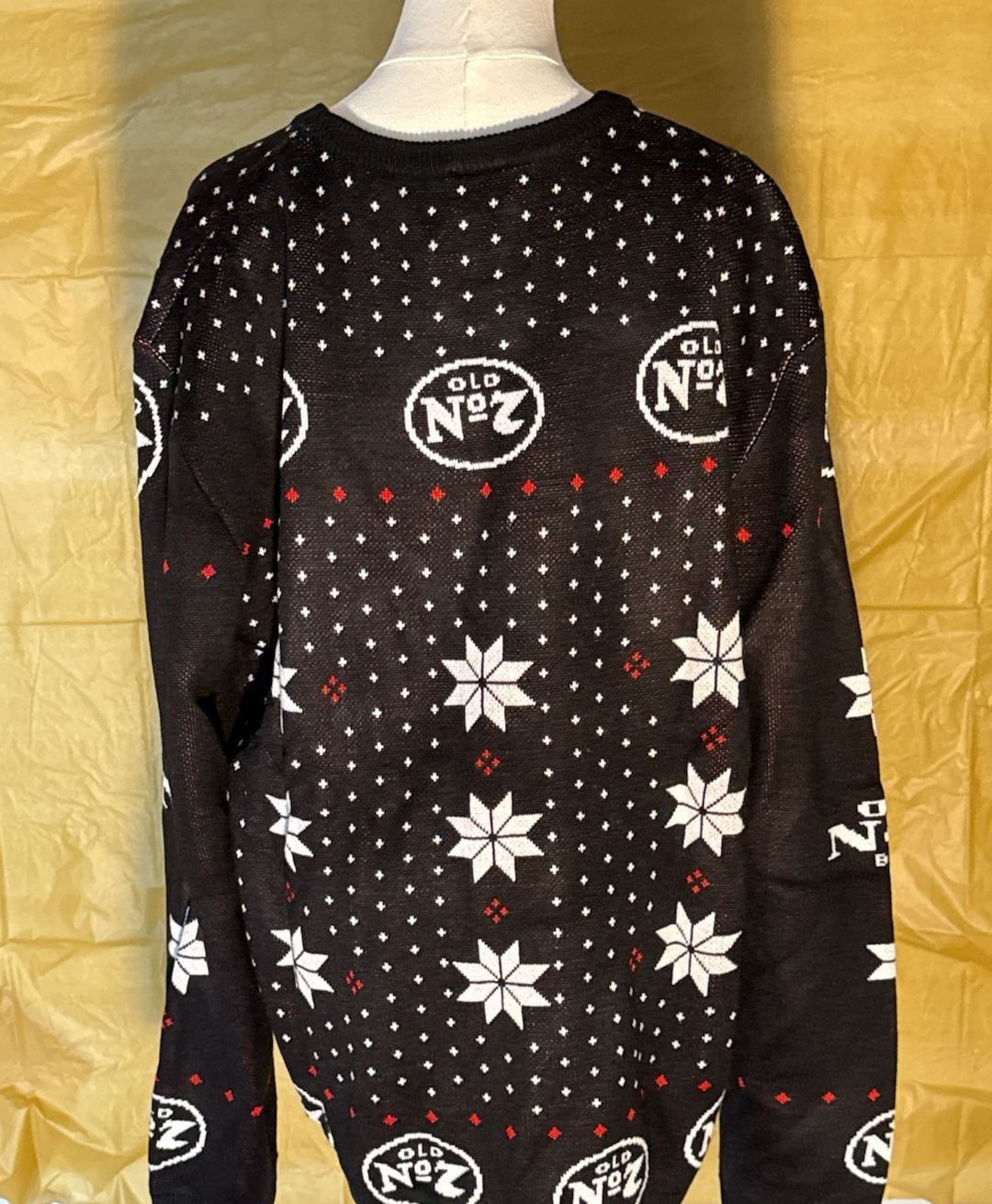 Locale Outdoor Jack Daniels Christmas Sweater Size XXXLARGE Black Knit 3