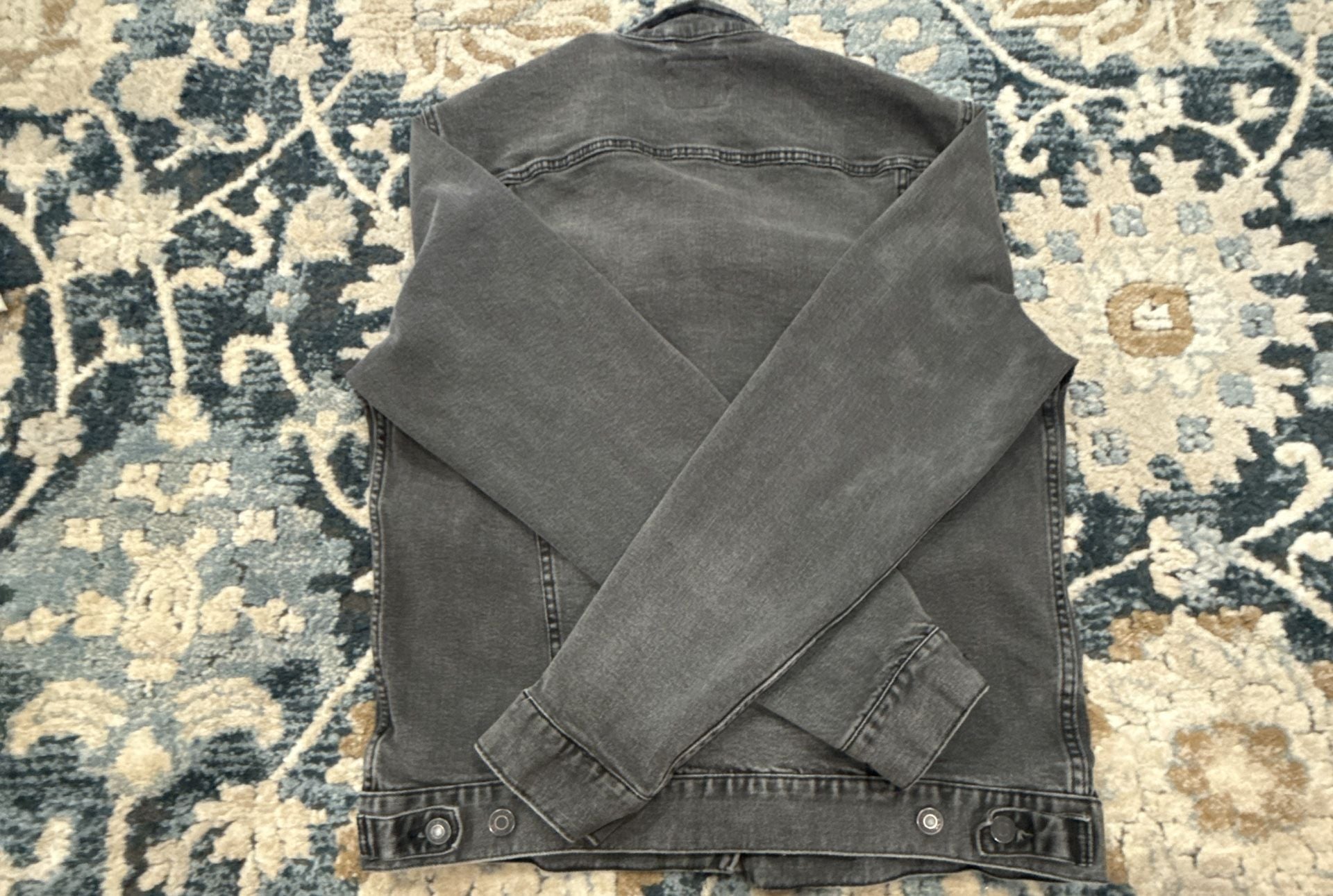 Old Navy Denim Jacket Size M Gray Washed Trucker 9