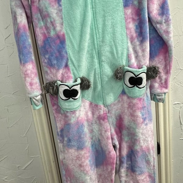Secret Treasures Monster Onesie Pajamas Size S/CH Tie Dye