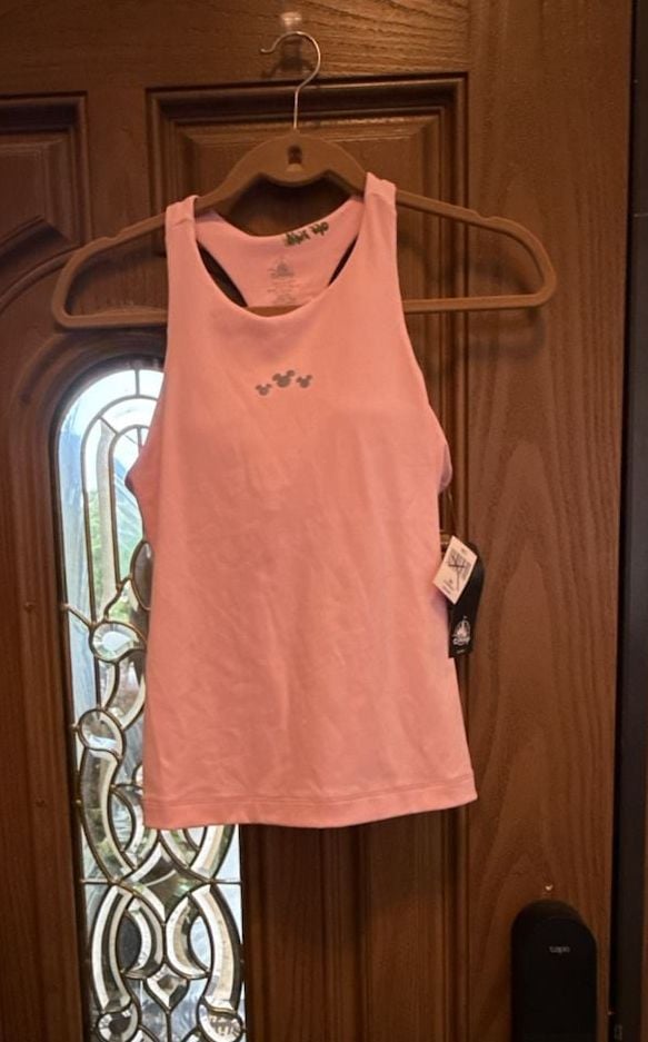 Disney Parks Tank Top Size XS Pink Racerback Athletic Shirt 2
