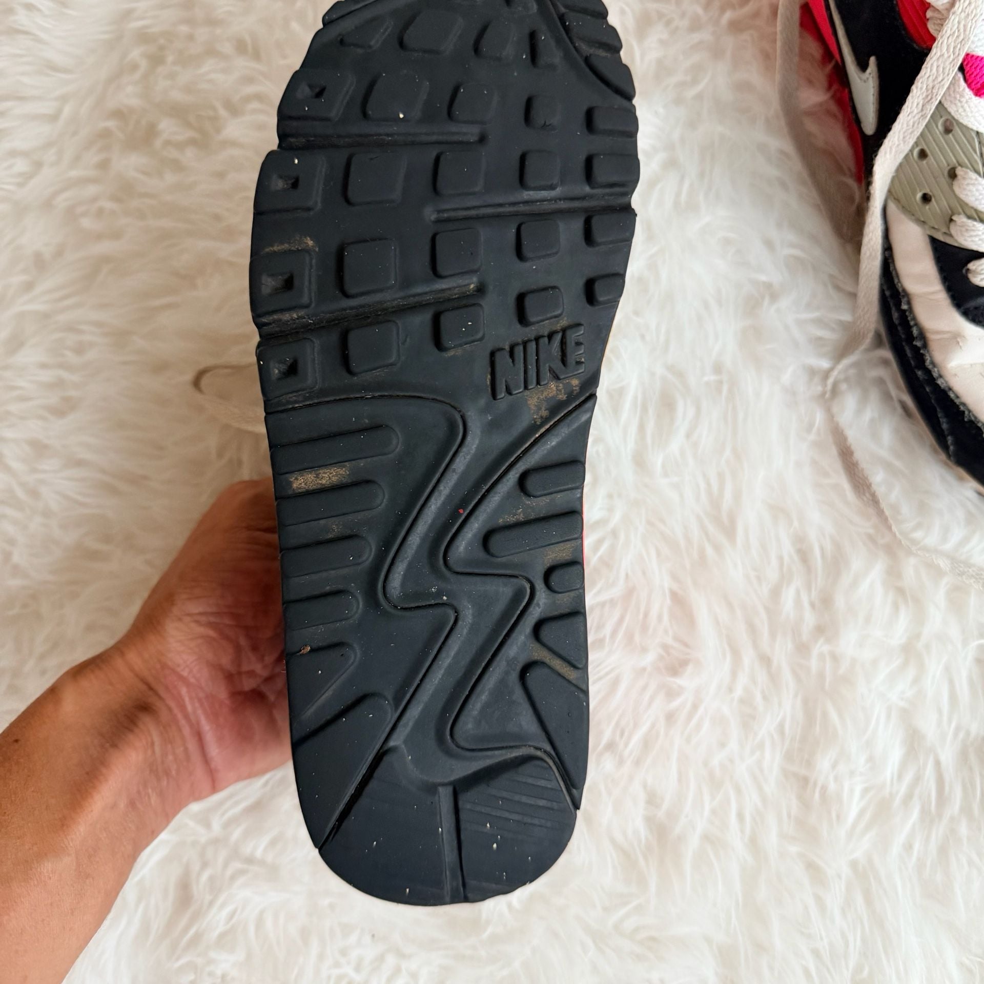 Nike Air Max 90 Running Shoes Black White Pink 4