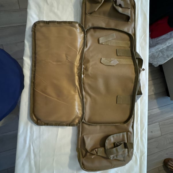 Tactical Rifle Case Soft Gun Bag Padded Coyote Tan