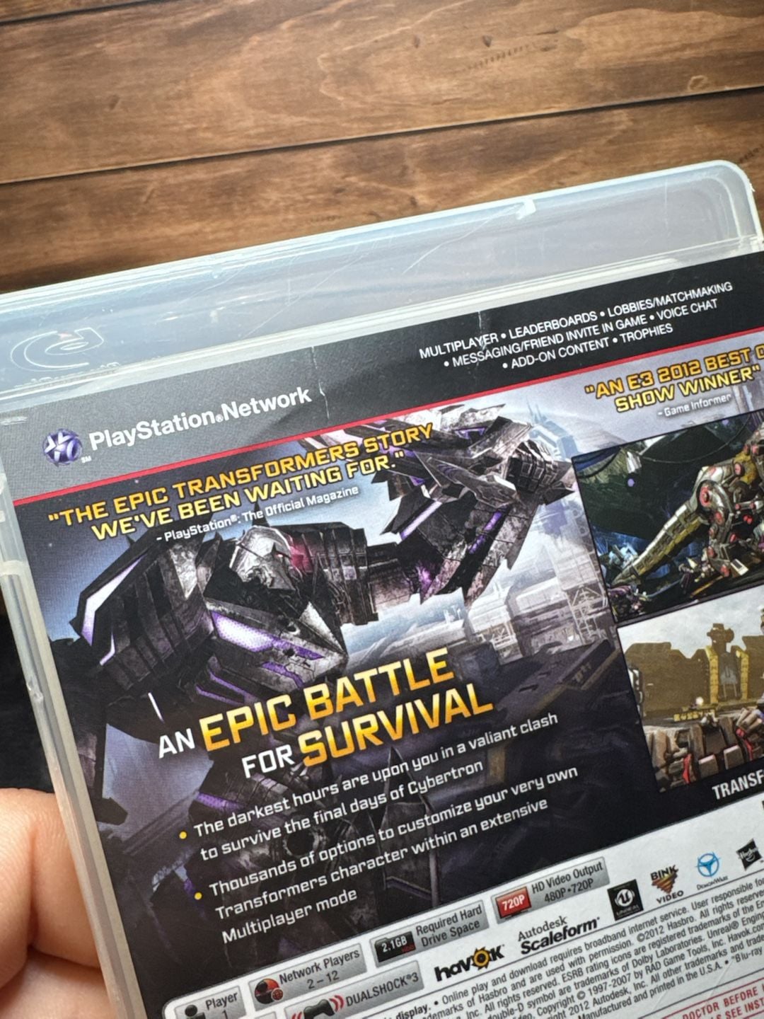 Activision Transformers Fall of Cybertron Playstation 3 Game 3