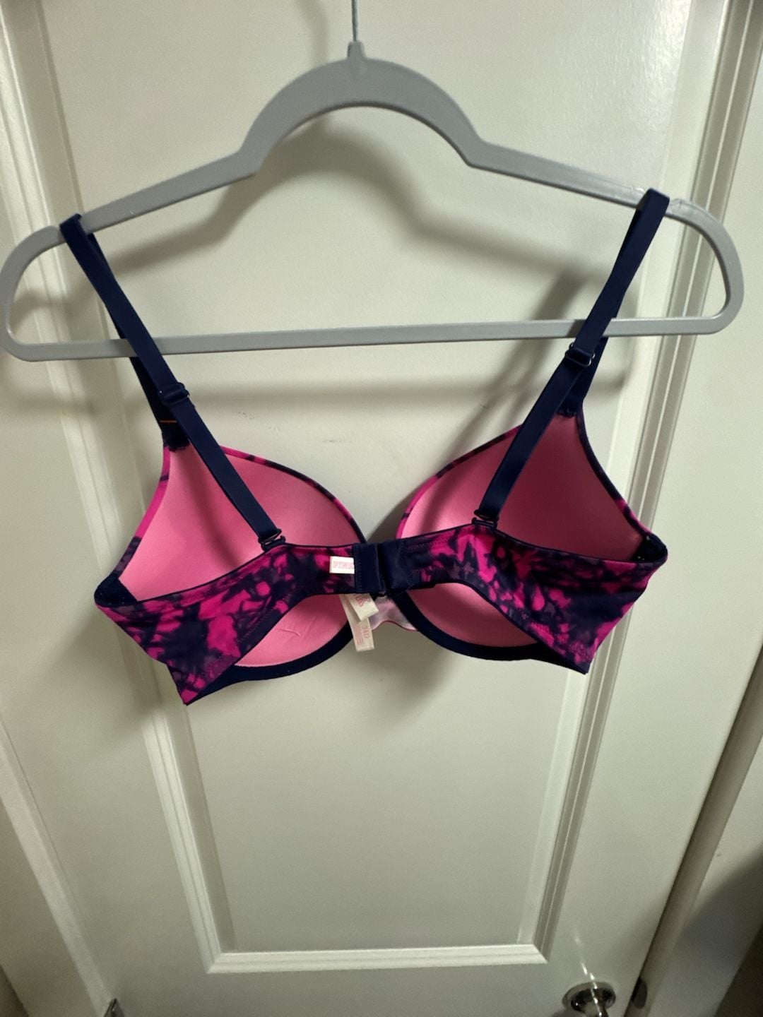 Victoria's Secret Pink Wear Everywhere Push Up Bra 34D Tie Dye 6