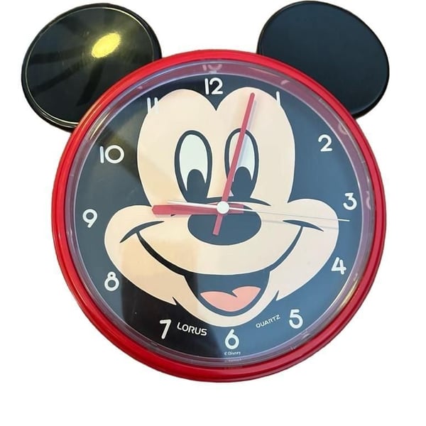 Lorus Disney Mickey Mouse Quartz Wall Clock