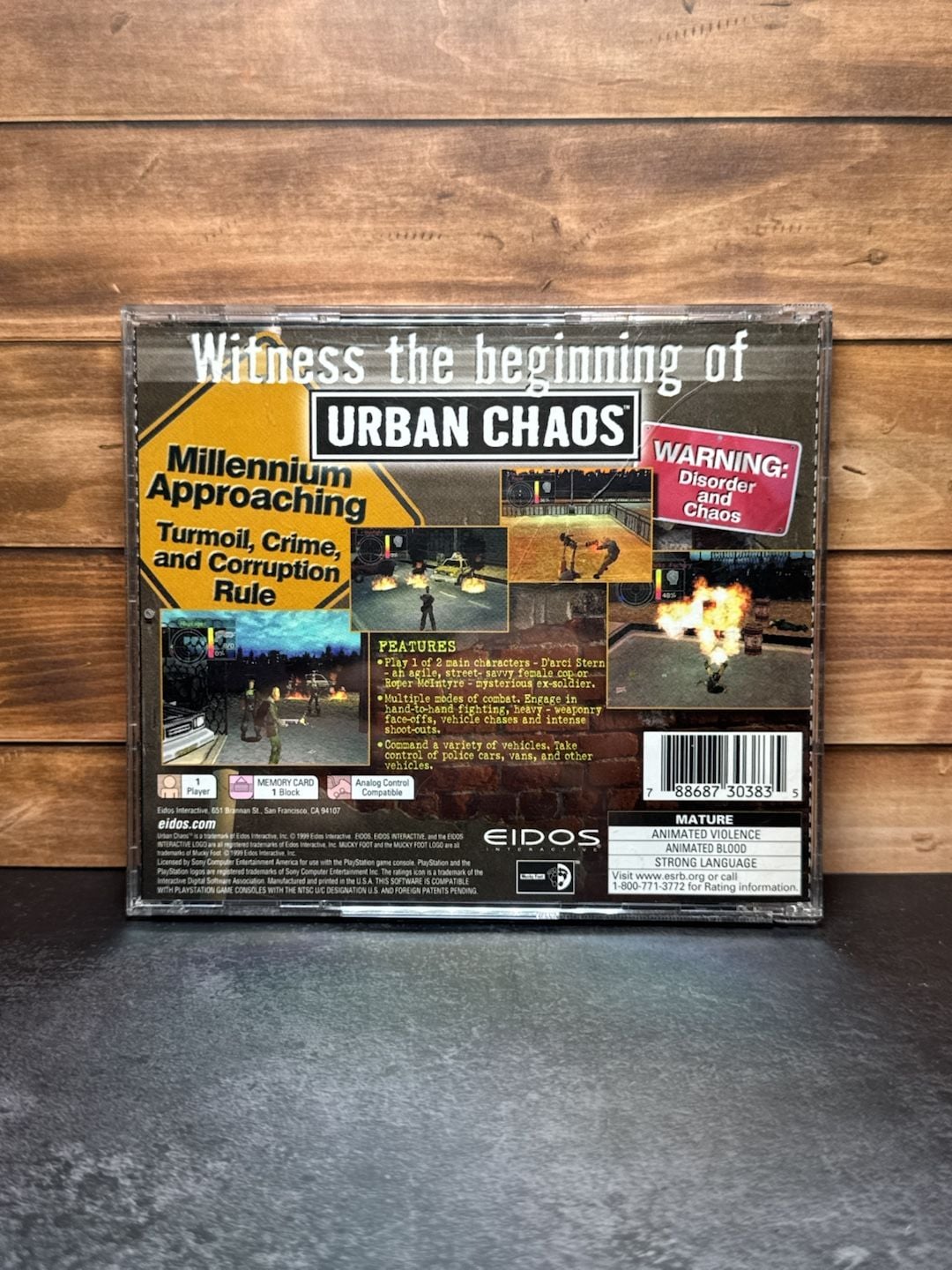 Eidos Interactive Urban Chaos PlayStation 1 Video Game 2