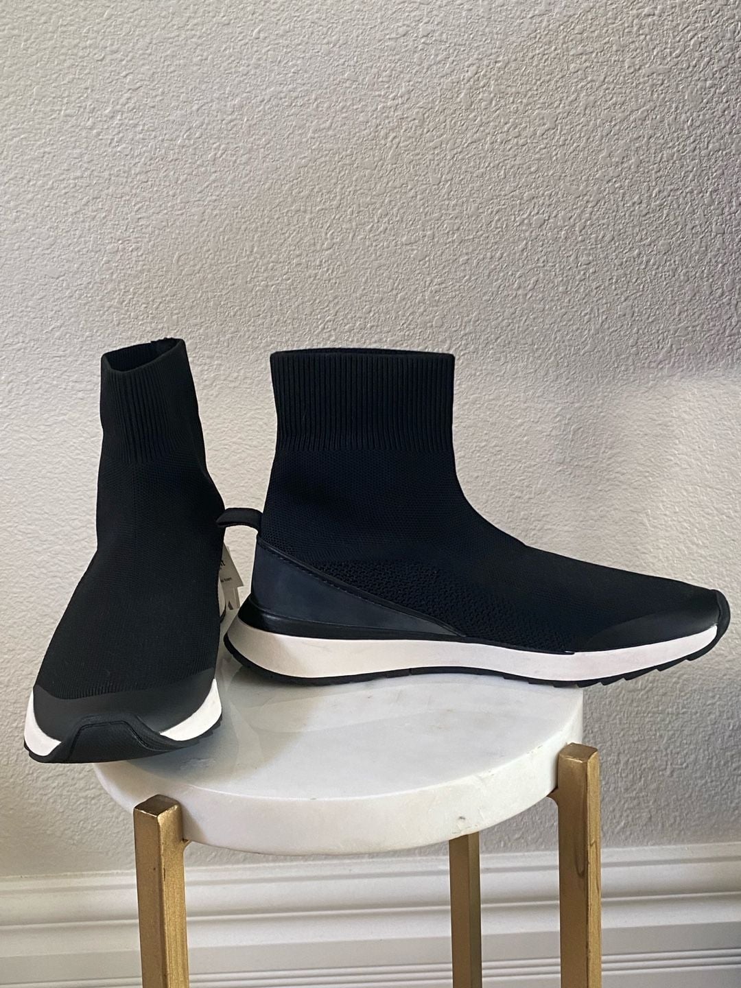 Zara Starfit Technical Insole Foam Sock Sneaker Black 2