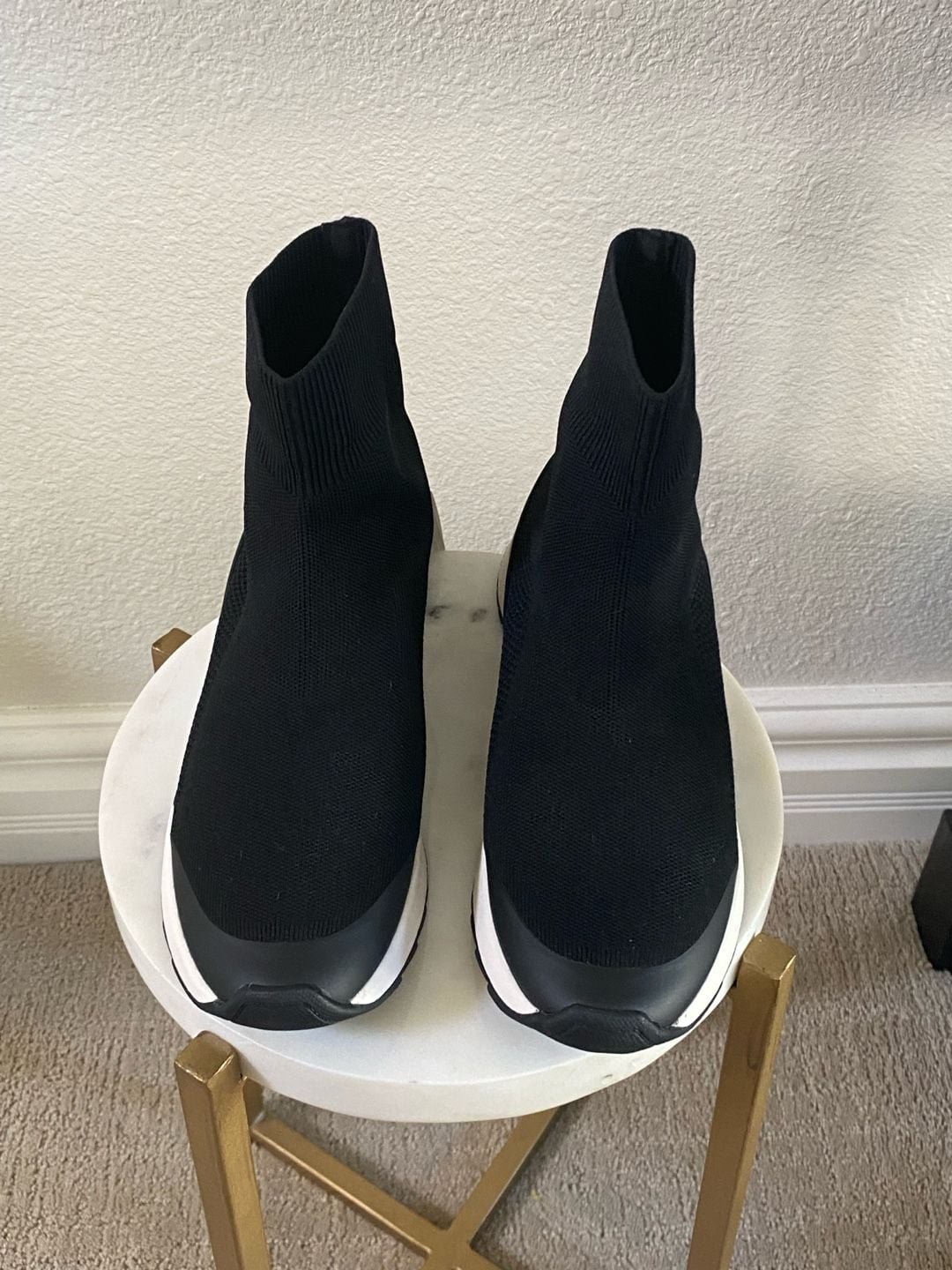 Zara Starfit Technical Insole Foam Sock Sneaker Black 3