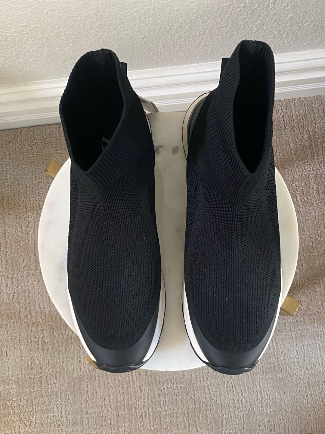 Zara Starfit Technical Insole Foam Sock Sneaker Black 4