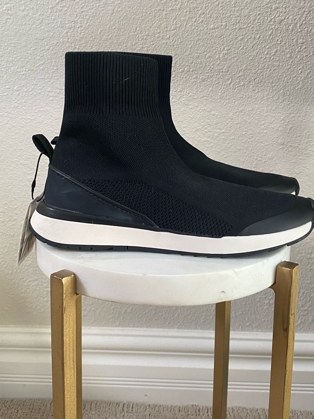 Zara Starfit Technical Insole Foam Sock Sneaker Black 5
