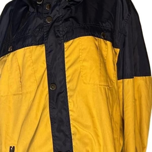 Members Only Jacket Yellow Navy Camo Hooded Coat