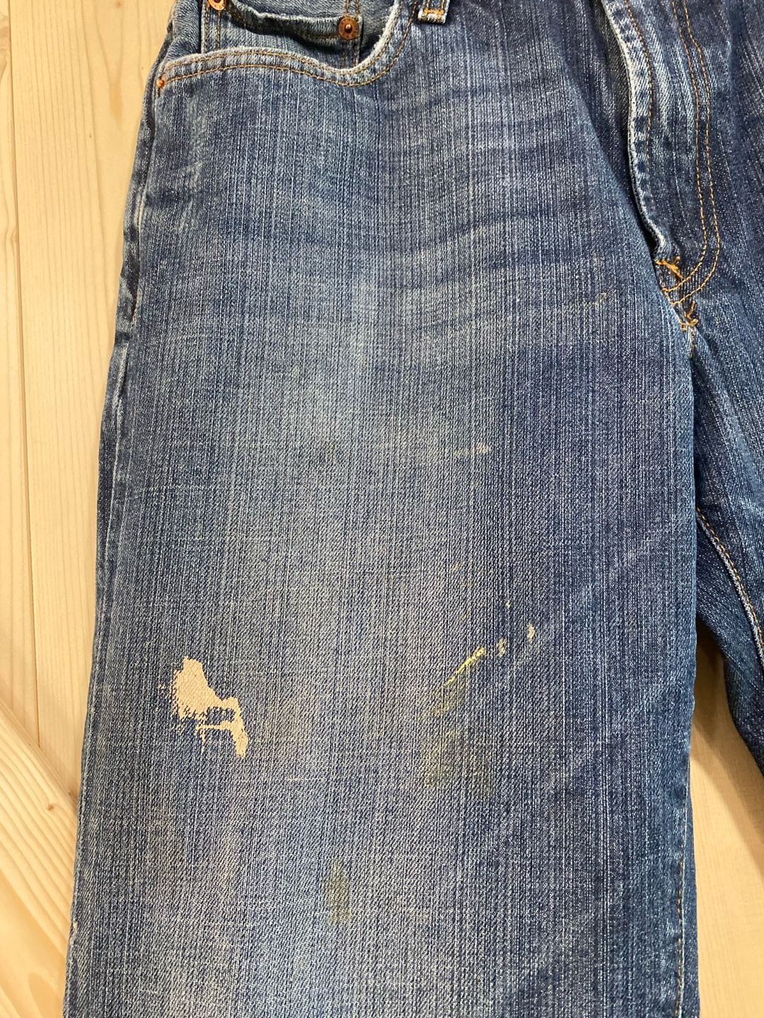 Lucky Brand Distressed Denim Jeans Blue Wash 32 x 30 5