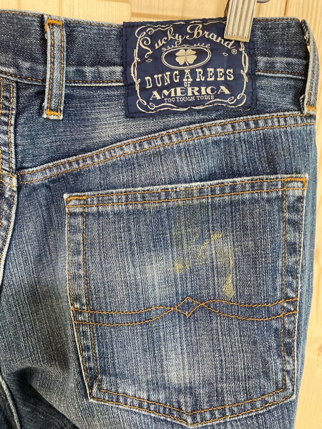 Lucky Brand Distressed Denim Jeans Blue Wash 32 x 30 8
