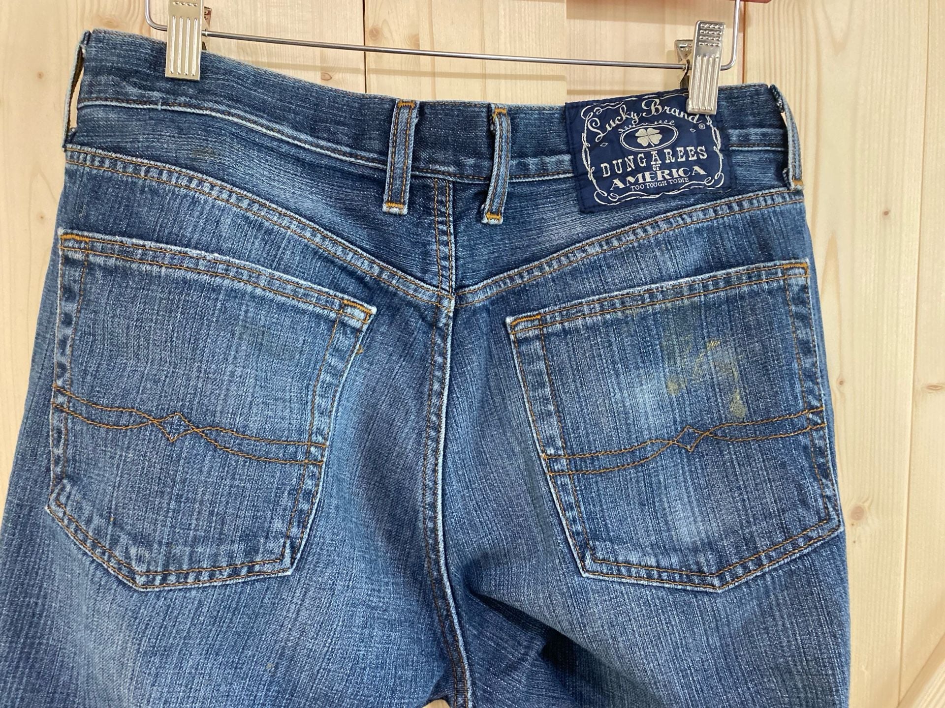 Lucky Brand Distressed Denim Jeans Blue Wash 32 x 30 9