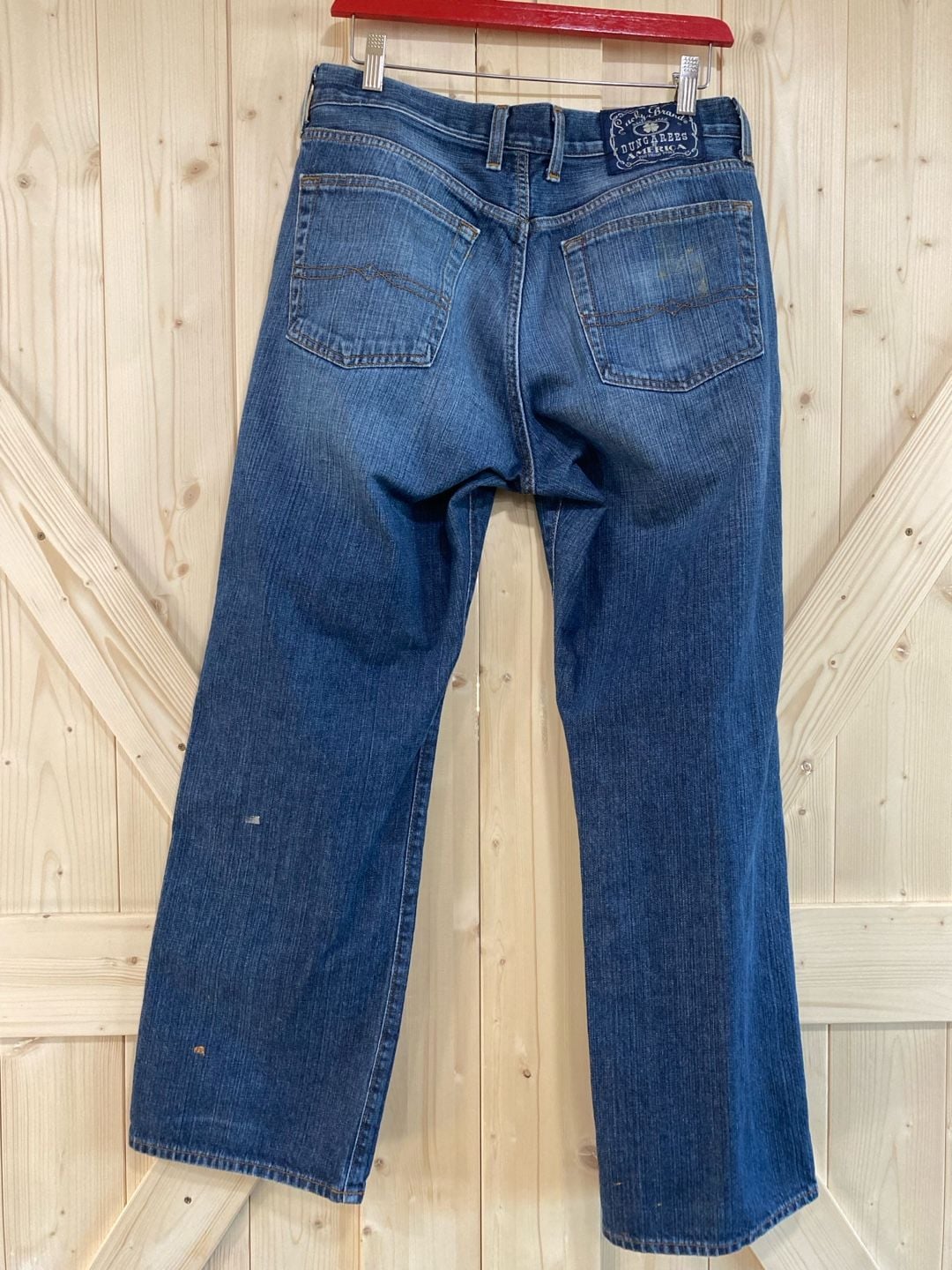 Lucky Brand Distressed Denim Jeans Blue Wash 32 x 30 10